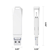 Mobile Phone Universal Metal USB Flash Drive 8GB Laser | https://www.bestnamebadges.com