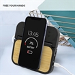 Bamboo 2-in-1 Wireless Charging Pad with Digital Clock | https://www.bestnamebadges.com