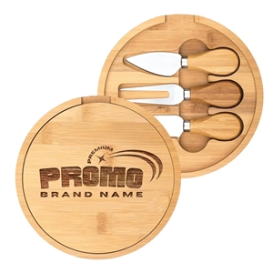 Harper Mini Bamboo Cheese Board Knife Set