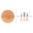 Harper Mini Bamboo Cheese Board Knife Set | https://www.bestnamebadges.com
