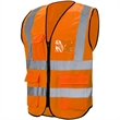 Class 2 Hi Vis Reflective Tape Safety Vest With 4 Pockets | https://www.bestnamebadges.com
