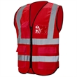 Class 2 Hi Vis Reflective Tape Safety Vest With 4 Pockets | https://www.bestnamebadges.com