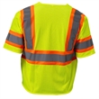 Hi Vis Reflective Tape Mesh Class 3 Safety Hook & Loop Vest | https://www.bestnamebadges.com