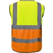 Hi Viz Class 2 Knitted Color Block Safety Loop & Hook Vest | https://www.bestnamebadges.com