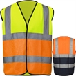 Hi Viz Class 2 Knitted Color Block Safety Loop & Hook Vest | https://www.bestnamebadges.com