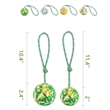 Natural Rubber Colorful Interactive Pet Toy Ball | https://www.bestnamebadges.com