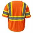Hi Viz Class 3 Reflective Tape Mesh Safety Zip Pocket Vest | https://www.bestnamebadges.com