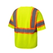 Hi Viz Class 3 Reflective Tape Mesh Safety Zip Pocket Vest | https://www.bestnamebadges.com