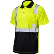 Hi Vis Color Block Breathable Reflective Safety Polo Shirt | https://www.bestnamebadges.com