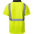 Hi Vis Color Block Breathable Reflective Safety Polo Shirt | https://www.bestnamebadges.com