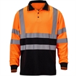 Hi Viz Class 3 Color Block Reflective Safety Polo Shirt | https://www.bestnamebadges.com