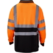 Hi Viz Class 3 Color Block Reflective Safety Polo Shirt | https://www.bestnamebadges.com