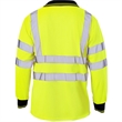 High Vis Class 3 Reflective Safety Long Sleeve Polo Shirt | https://www.bestnamebadges.com