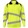 Hi-Viz Class 3 Segmented Breathable Safety Workwear Polo | https://www.bestnamebadges.com