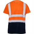 High Vis Class 2 Color Block Reflective Tape Safety T-Shirt | https://www.bestnamebadges.com