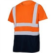 High Vis Class 2 Color Block Reflective Tape Safety T-Shirt | https://www.bestnamebadges.com
