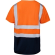 High Vis Class 2 Color Block Reflective Tape Safety T-Shirt | https://www.bestnamebadges.com