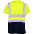 High Vis Class 2 Color Block Reflective Tape Safety T-Shirt | https://www.bestnamebadges.com