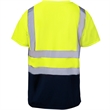 High Vis Class 2 Color Block Reflective Tape Safety T-Shirt | https://www.bestnamebadges.com