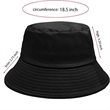 Cotton Bucket Hat Unisex Trendy Lightweight  UV Protection | https://www.bestnamebadges.com