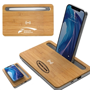 2 in 1 Desktop 10W Wireless Charger Phone Stand Holder