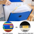 Expanding File Folder  Organizer 13 Pockets Accordion | https://www.bestnamebadges.com