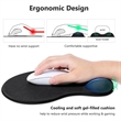 Lucra Gel Computer Mouse Pad with Wrist Support Rest | https://www.bestnamebadges.com
