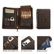 5-cigar Portable Genuine Leather Cigar Case | https://www.bestnamebadges.com