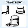 Crossbody Clear Bag With Front Pocket | https://www.bestnamebadges.com