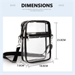 Crossbody Clear Bag With Front Pocket | https://www.bestnamebadges.com