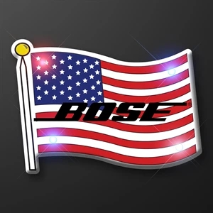 USA Flag flashing pin