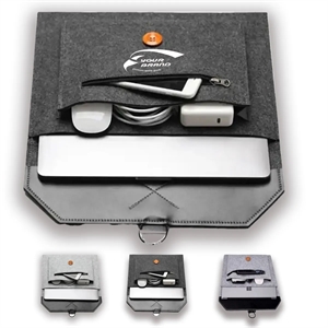 13 Inches Felt Multifunctional Laptop Sleeve Case In Stock | https://www.bestnamebadges.com