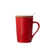 Ceramic mug w/ Lid And Spoon | https://www.bestnamebadges.com
