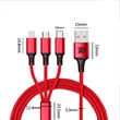 Multi Nylon Charger Cable Cord 3 in 1 Adapter | https://www.bestnamebadges.com