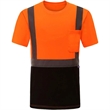 Hi Visibility Class 2 Reflective Tape Safety Pocket T-Shirt | https://www.bestnamebadges.com