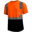 Hi Visibility Class 2 Reflective Tape Safety Pocket T-Shirt | https://www.bestnamebadges.com
