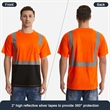 Hi Visibility Class 2 Reflective Tape Safety Pocket T-Shirt | https://www.bestnamebadges.com