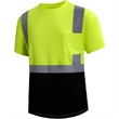 Hi Visibility Class 2 Reflective Tape Safety Pocket T-Shirt | https://www.bestnamebadges.com