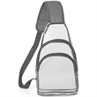 Sling Travel Clear Bag PVC Transparent Crossbody Backpack | https://www.bestnamebadges.com