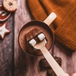 Milk Chocolate Beverage Spoon | https://www.bestnamebadges.com