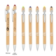 Tropical Bamboo Incline Pen With Stylus | https://www.bestnamebadges.com