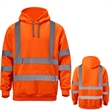 Class 3 High Vis Reflective Safety Workwear Hoodie Pullover | https://www.bestnamebadges.com