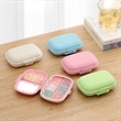 Portable Pocket Wheat Straw Shell Pill Storage Cases Box | https://www.bestnamebadges.com