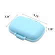 Portable Pocket Wheat Straw Shell Pill Storage Cases Box | https://www.bestnamebadges.com