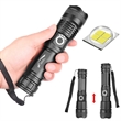LED Outdoor Zoomable Tactical Rechargeable Flashlight Torch | https://www.bestnamebadges.com