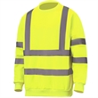 Class 3 Hi Vis 2" Reflective Tape Safety Sweatshirt | https://www.bestnamebadges.com