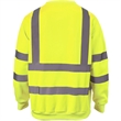 Class 3 Hi Vis 2" Reflective Tape Safety Sweatshirt | https://www.bestnamebadges.com