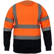 Hi-Vis Class 3 Reflective Tape Safety Workwear Sweatshirt | https://www.bestnamebadges.com