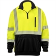 Segmented Tape Color Block Hi Vis Class 3 Safety 1/4 Zipper | https://www.bestnamebadges.com