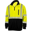 Segmented Tape Color Block Hi Vis Class 3 Safety 1/4 Zipper | https://www.bestnamebadges.com
